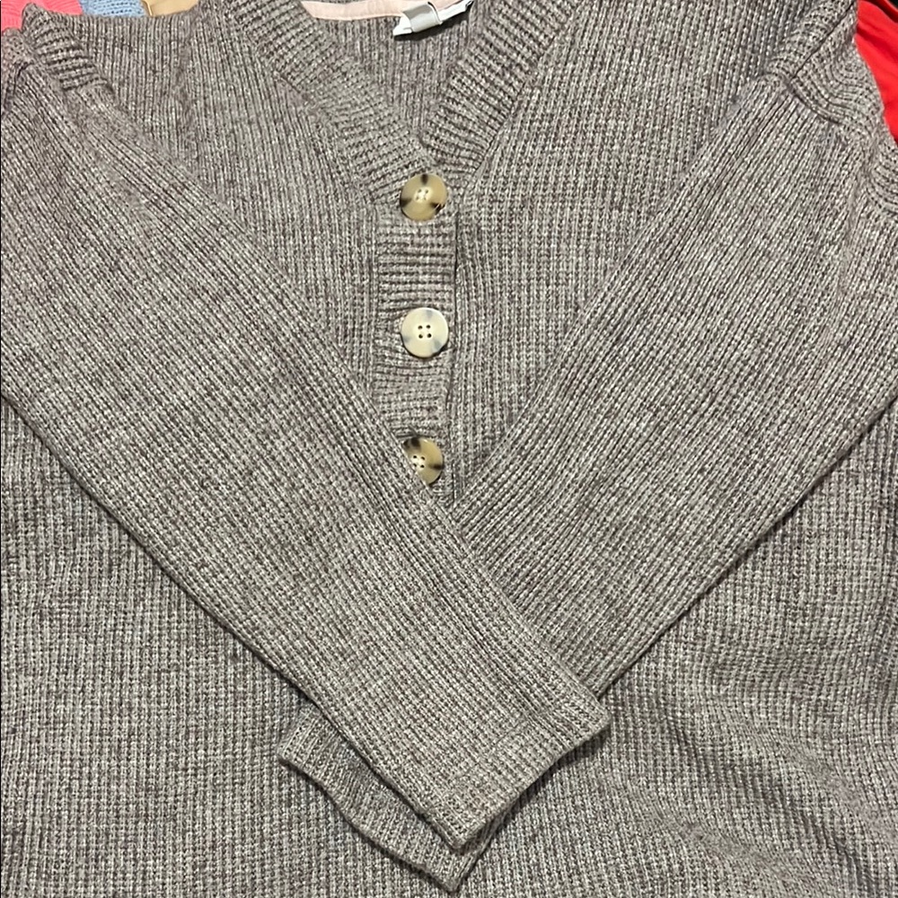 Jordan Gray V-Neck Sweater for Women